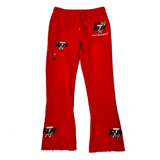 Retrovert Sweatpants Red