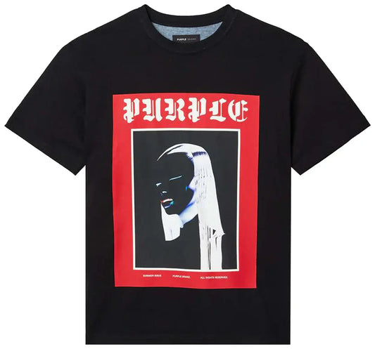 Purple Brand Black Tee