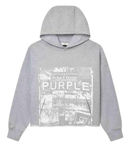Purple Brand Gray Hoodie
